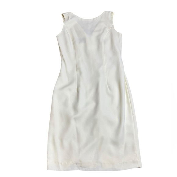 VINTAGE ALEX EVENINGS SIZE 8 PETITE cream  FORMAL DRESS SLEEVELESS EVENT - Picture 11 of 16